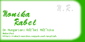 monika rabel business card